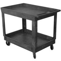 

Wesco Standard Plastic Service Cart with 2 Shelves, 24x36"