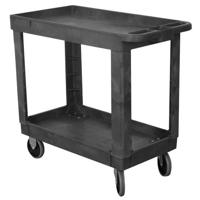 

Wesco Economy Plastic Service Cart with 2 Shelves, 16x30"