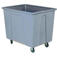 

Wesco 20 Bushel Plastic Box Truck, 40x34x46", Gray