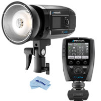 

Westcott FJ400 Strobe 400Ws with AC/DC Battery - With Westcott FJ-X2m Universal Wireless Flash Trigger with Sony Adapter, Microfiber Cloth