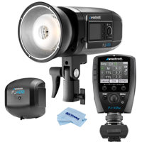 

Westcott FJ400 Strobe 400Ws with AC/DC Battery - Bundle With Westcott FJ-X2m Universal Wireless Flash Trigger with Sony Adapter, Westcott FJ400 AC/DC Lithium Polymer Battery, Microfiber Cloth