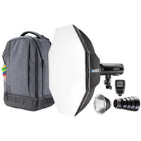 

Westcott FJ200 Strobe 1-Light Backpack Kit with FJ-X2m Universal Wireless Trigger and Rapid Box Switch Octa-S