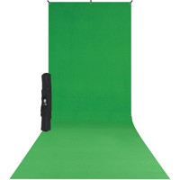 

Westcott 5x12' X-Drop Wrinkle-Resistant Backdrop Kit, Chroma-Key Green Sweep