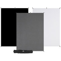 

Westcott 5x7' X-Drop 3-Pack Multi-Color Backdrop Kit with Stand