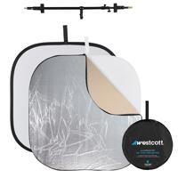 

Westcott 6 in 1 Reflector Kit 42" - Bundle with Westcott 72" Illuminator Arm Extreme for Mounting Reflectors Foamcore Boards