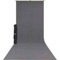 

Westcott 5x12' X-Drop Wrinkle-Resistant Backdrop Kit, Includes Lightweight Stand and Carry Case, Neutral Gray Sweep