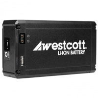 

Westcott 10.4Ah Portable Rechargeable Li-ion Battery for Flex 10x3", 10x10" and 1x 1' LED Mats