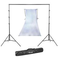 

Westcott 9x20 Feet Wrinkle Resistant Cotton Background, High-Key White - Bundle With Flashpoint 13' Background Support System