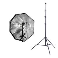 

Westcott 2336 43" Apollo Orb with Removable Front Diffusion Panel - Fiberglass Frame - Bundle With Flashpoint 9' Auto Stand