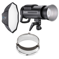 

Westcott Monolight Bundle Includes RoveLight RT 610 TTL Monolight with On Board Power (Bowens Mount), Westcott Rapid Box Switch Octa-s 26", Westcott Switch Insert (Bowens),