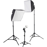 

Westcott uLite LED 3-Light Collapsible Softbox Kit, Includes 3x uLite Constant Light, 2x uLite Collapsible Softbox, Dimmer Remote for LED Bulb