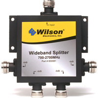 

Wilson Electronics -6dB 4-Way Splitter with N-Female Connector, 700-2700MHz, 50Ohms