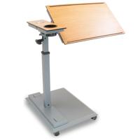 

WiseLift WLT400 Rolling work station Swivel Table with USB Ports and Drink Holder