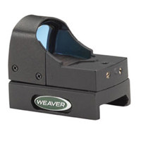 

Weaver 1x Micro Red Dot Sight, Unlimited Eye Relief, 4 MOA Red Dot