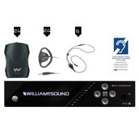 

Williams Sound FM 557 Plus Large Area Dual FM and Wi-Fi Assistive Listening System, Includes FM T55 Transmitter, 24x PPA R37N Receivers & 24x EAR 022 Surround Earphones