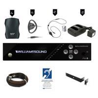 

Williams Sound FM 557 Pro D Plus Large Area Dual FM & Wi-Fi Assistive Listening System, Includes FM T55 D Transmitter, 4x PPA R37N Receivers & 4x EAR 022 Surround Earphones