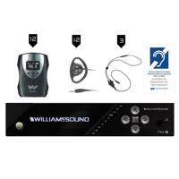 

Williams Sound FM 558-12 Plus Large Area Dual FM and Wi-Fi Assistive Listening Systems, Includes FM T55 Transmitter, 12x PPA R38N Receivers