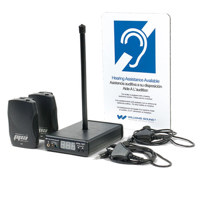 

Williams Sound FM ADA Large-Area Value Kit, Transmitter, 2x Receivers, 2x AA Alkaline Batteries, 2x Earbuds, 2x Neckloops, Wall Plaque, Antenna, Power Supply