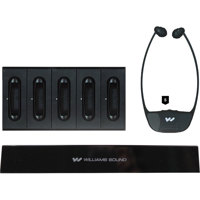

Williams Sound SoundPlus IR T2 Medium-Area Infrared Transmitter System with 5x WIR RX18 2-Channel Stethoset Infrared Receiver and CHG 518 Charger