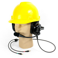 

Williams Sound Dual Muff Hardhat Headset Microphone for DLT 100 Digital Transceiver, 200Hz-4000Hz Mic Frequency, 680 Ohms Mic Impedance, Unidirectional Electret