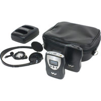 

Williams Sound PFM PRO RCH Personal FM Listening System with NiMH Batteries, Includes PPA T46 FM Bodypack Transmitter, PPA R37 FM Bodypack Receiver, EAR 041 Single Mini Earphone, HED 021 Folding Headphone, MIC 090 Lavalier Microphone, CHG 3502 2-Bay Bodyp