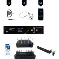 

Williams Sound WaveCAST WF SY5 Pro-12 D Wi-Fi Assistive Listening System with Dante Input and 12x WF R1N Receivers