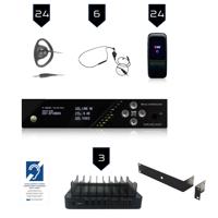 

Williams Sound WaveCAST WF SY5 PRO-24 Wi-Fi Assistive Listening System with 24x WF R1N Receivers