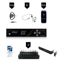 

Williams Sound WaveCAST WF SY5 PRO-24 D Wi-Fi Assistive Listening System with Dante Input and 24x WF R1N Receivers