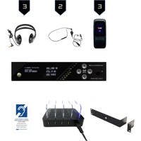 

Williams Sound WaveCAST WF SY5 PRO-3 D Wi-Fi Assistive Listening System with Dante Input and 3x WF R1N Receivers