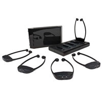 

Williams Sound 2-Channel Infrared Listening System, Includes WIR TX90 Transmitter, RX18 Receivers, CHG 518 5-bay Charger, Black