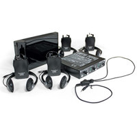 

Williams Sound 2-Channel Infrared Courtroom System, Includes MOD232 Modulator, WIRTX9 Emitter, WIRRX22-4 Receivers, HED021 Headphones, IDP008 ADA Wall Plaque, Black