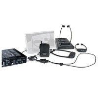 

Williams Sound 2-Channel Infrared Courtroom System, Includes MOD 232 Modulator, WIR TX9 Emitter, WIR RX18 Receivers, WIR RX22-4 Receivers, HED021 Headphones, White
