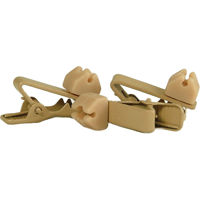 

WindTech TC-10 Soft Mount Rotating Tie Clips, 3-Pack, Tan