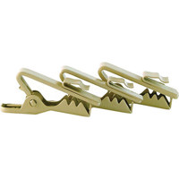 

WindTech Tie Clips for Lavalier & Lapel Microphone Cables, 3-Pack, Tan