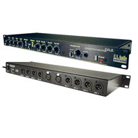 

Whirlwind DA-2 2-Channel Audio Distribution Amplifier, 20Hz-20kHz Frequency Response, 112Ohms Output Impedance, 8x 3-Pin XLR Male, 1/4" TRS Headphone Output