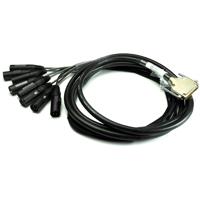 

Whirlwind 10' DB25 Male to 8 XLRM Fanout Analog Pinout Cable for ProTools, Yamaha and Tascam Hardware