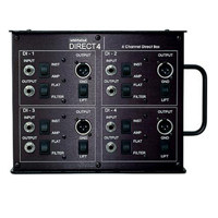 

Whirlwind DIRECT4 Four Channel Passive Direct Box, 20Hz-20kHz Frequency Response, XLR/1/4" TS Phone Thru Output Connectors