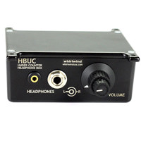 

Whirlwind HBUC Under Counter Passive, Stereo Headphone Control Box, 2x 1/4" TRS Inputs