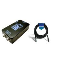 

Whirlwind IMP 2 Passive Single Channel Direct Box for PA or Studio, 20Hz-20kHz Frequency Response - With 20' Heavy Duty 7mm Rubber XLR Microphone Cable
