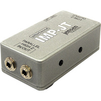 

Whirlwind IMP JT Passive Direct Box with Jensen Transformer, 150Ohms Output Impedance, 1/4" TS Phone Input, XLR/1/4" TS Phone Thru Output