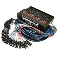 

Whirlwind 200' Box to Fan 10 XLR Returns Medusa Elite Snake Cable with SnakeSkin/Pig Bag, 32 XLR Inputs