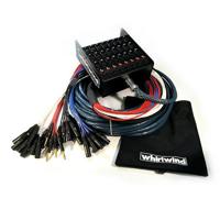 

Whirlwind 100' Box to Fan 8 1/4" TRS Medusa Elite Snake Cable with SnakeSkin/Pig Bag, 24 XLR Inputs