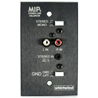 

Whirlwind MIP5 Media Input Plate, 3.5mm TRS and Dual RCA Inputs, Black