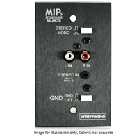 

Whirlwind MIP5 Media Input Plate, 3.5mm TRS and Dual RCA Inputs, Stainless Steel