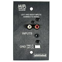 

Whirlwind MIP6 Media Input Plate, 3.5mm TRS and Dual RCA Inputs, Black