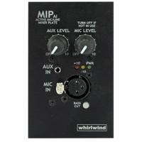 

Whirlwind MIPAI 1 Gang Media Input Active Wall Plate without Power Supply, Black