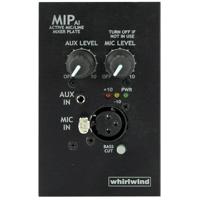 

Whirlwind MIPAI 1 Gang Media Input Active Wall Plate with Power Supply, Black