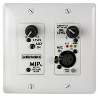 

Whirlwind MIPAID 2 Gang Media Input Active Wall Plate with Power Supply, White