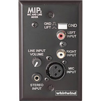 

Whirlwind MIPAI 1 Gang Media Input Active Wall Plate without Power Supply, Silver