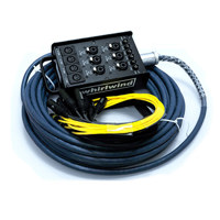 

Whirlwind 50' Box to Fan 4 XLR Mic and 6 Mic/DI Combo Input Medusa MultiSnake Cable